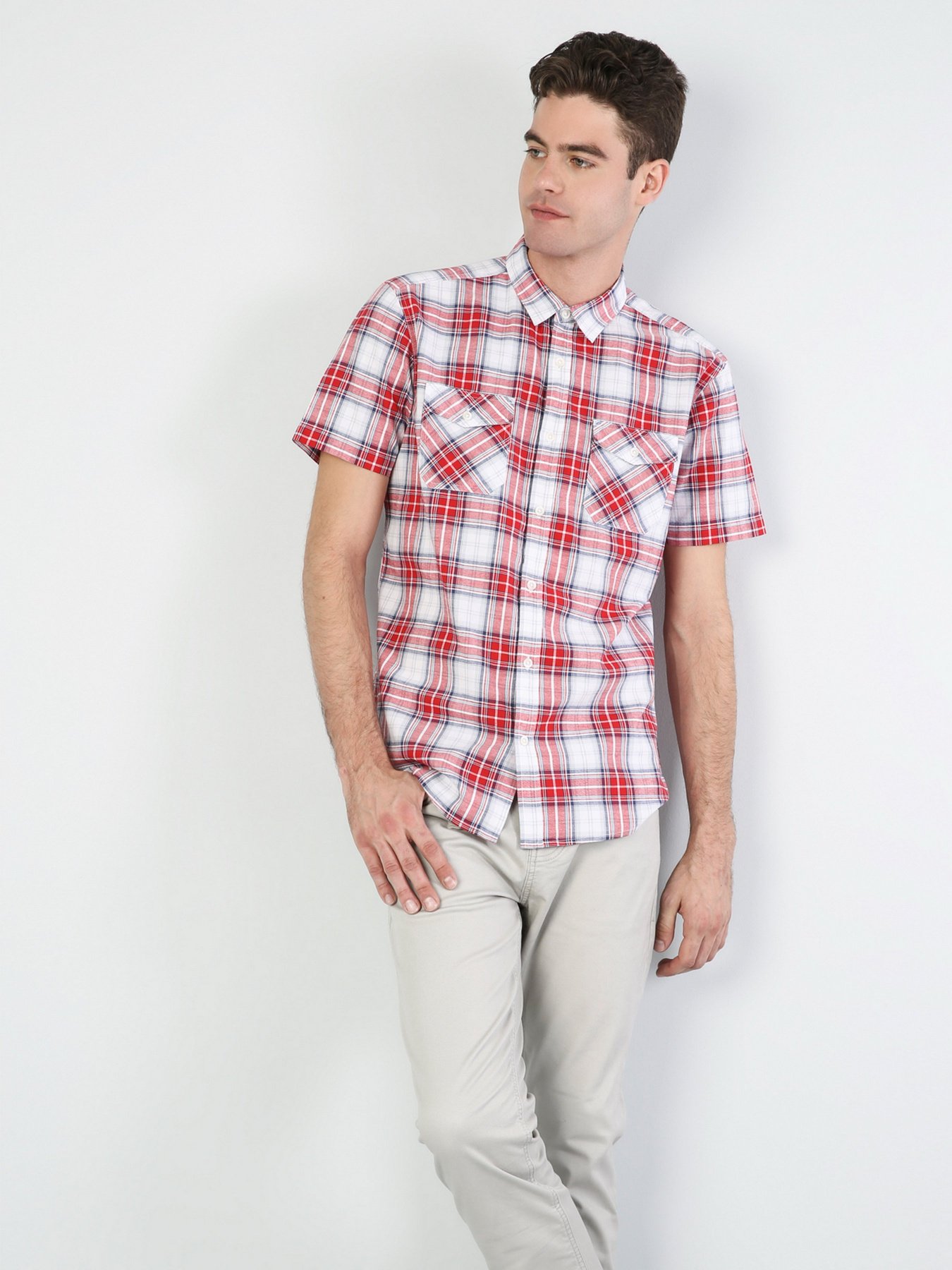 Рубашка повседневная Colin’s модель CL1043073RED Фото