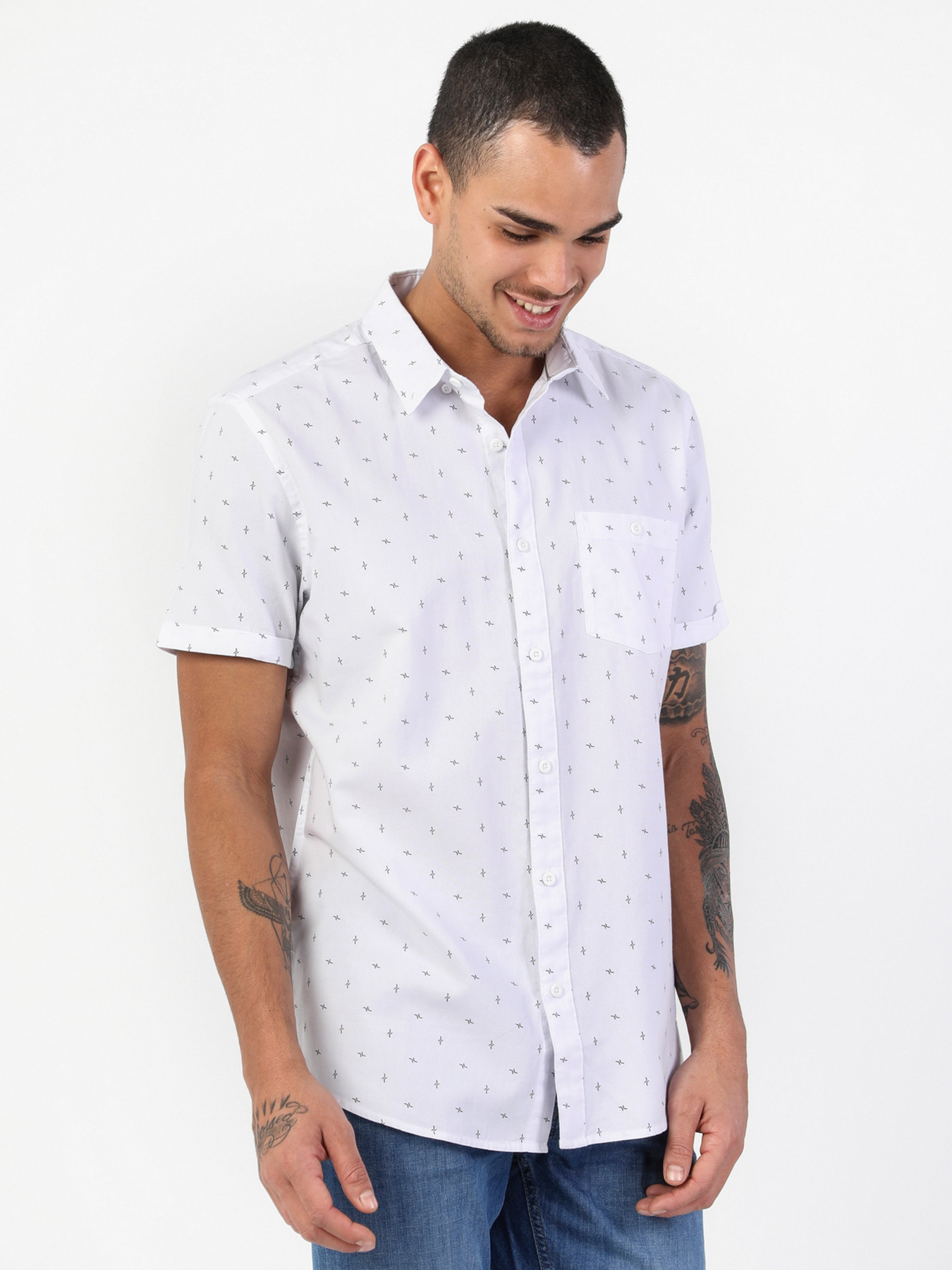 Сорочка Colin’s модель CL1047592WHT Фото