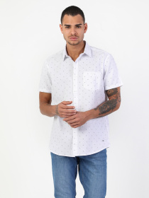 Рубашка повседневная Colin’s модель CL1047592WHT Рубашка повседневная Colin’s модель CL1047592WHT Фото