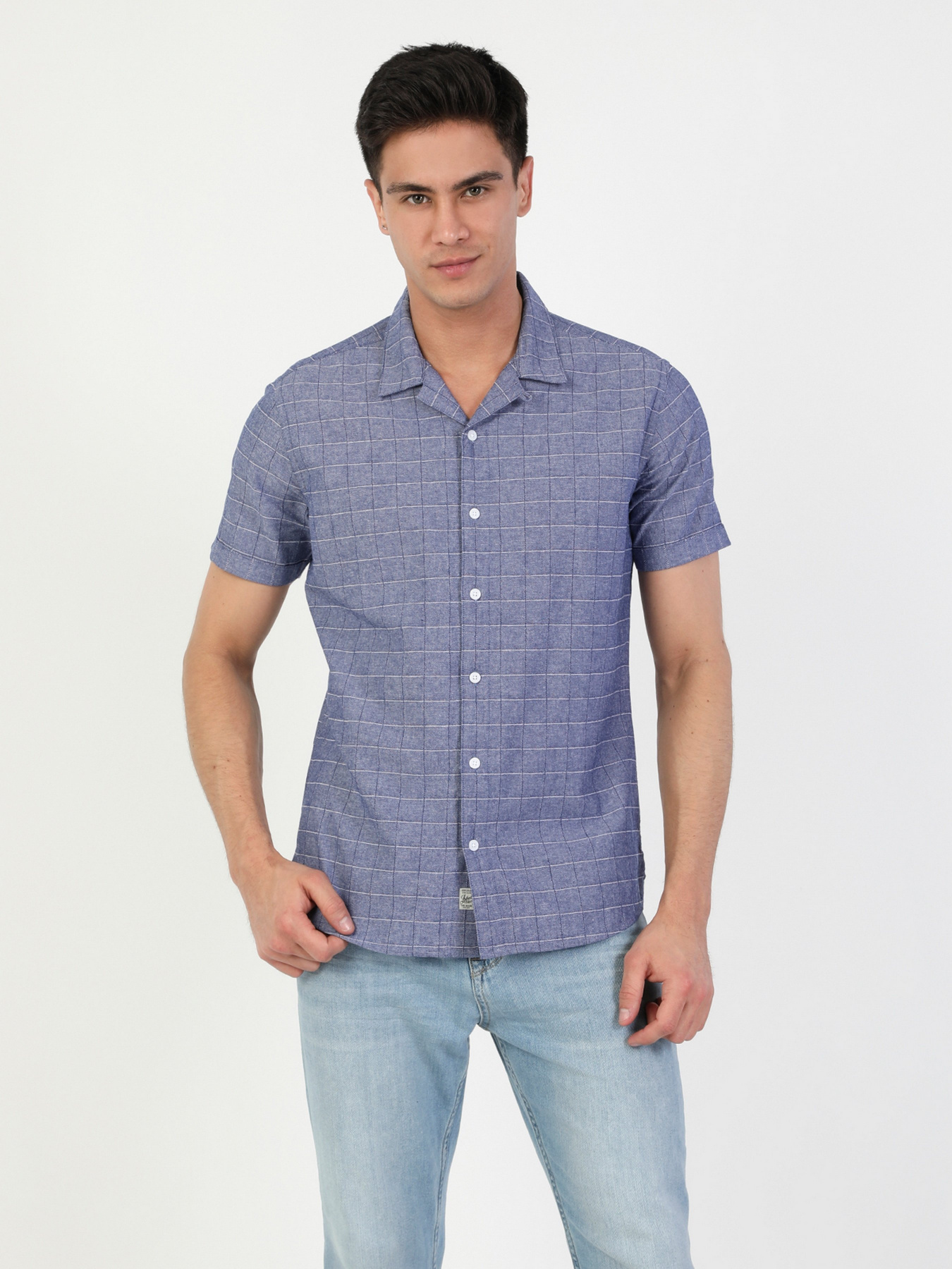 Рубашка повседневная Colin’s модель CL1048208LBL Рубашка повседневная Colin’s модель CL1048208LBL Фото