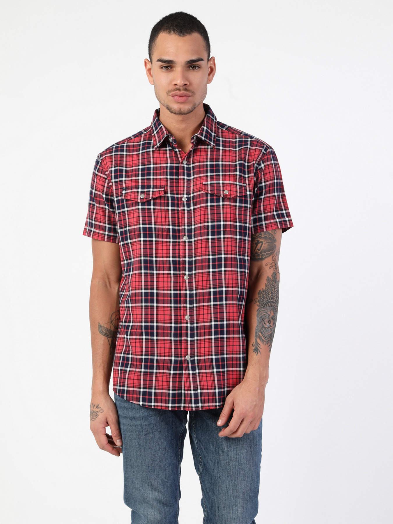 Рубашка повседневная Colin’s модель CL1048522RED Фото