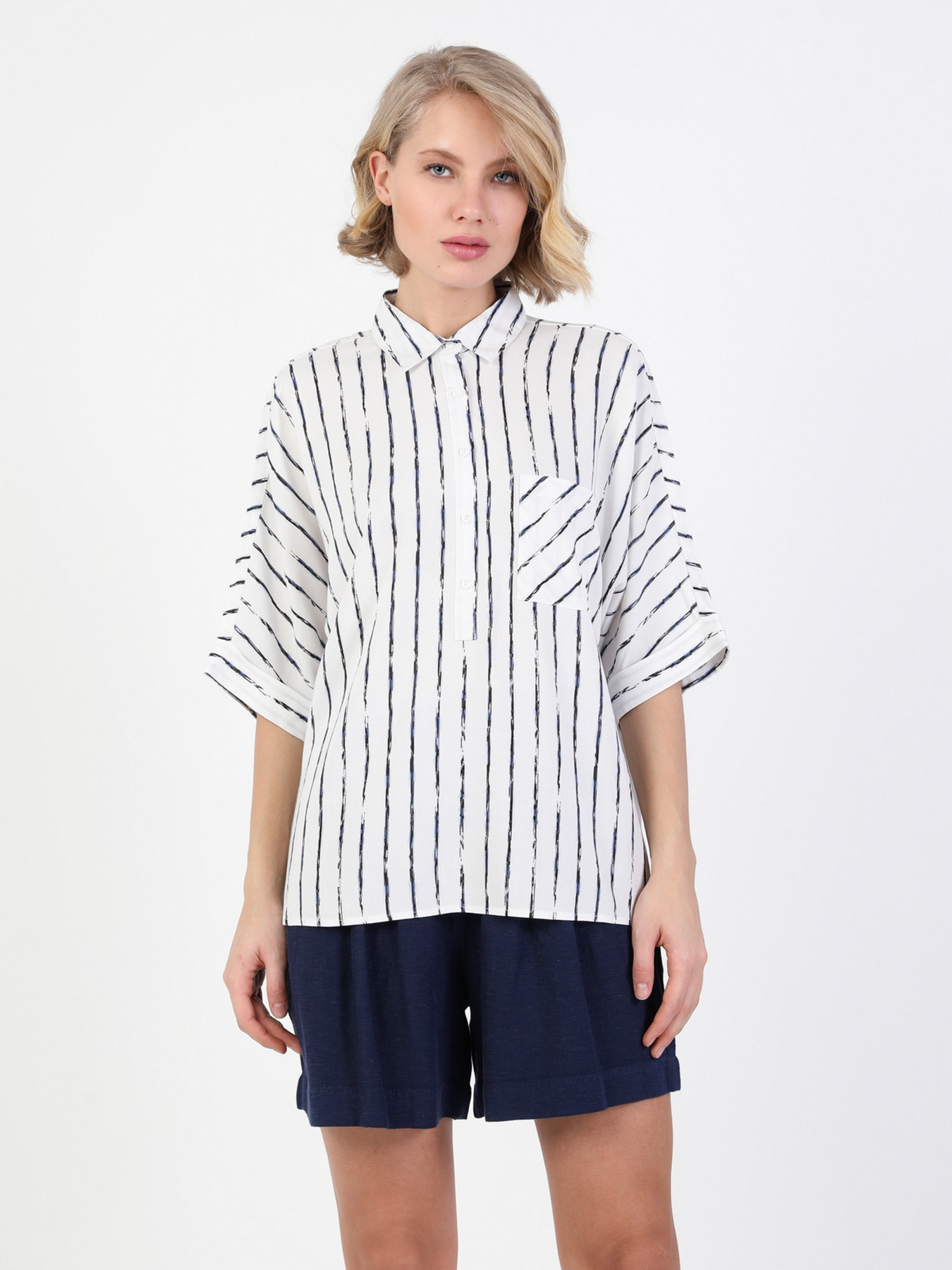 Рубашка повседневная Colin’s модель CL1048896WHT Фото