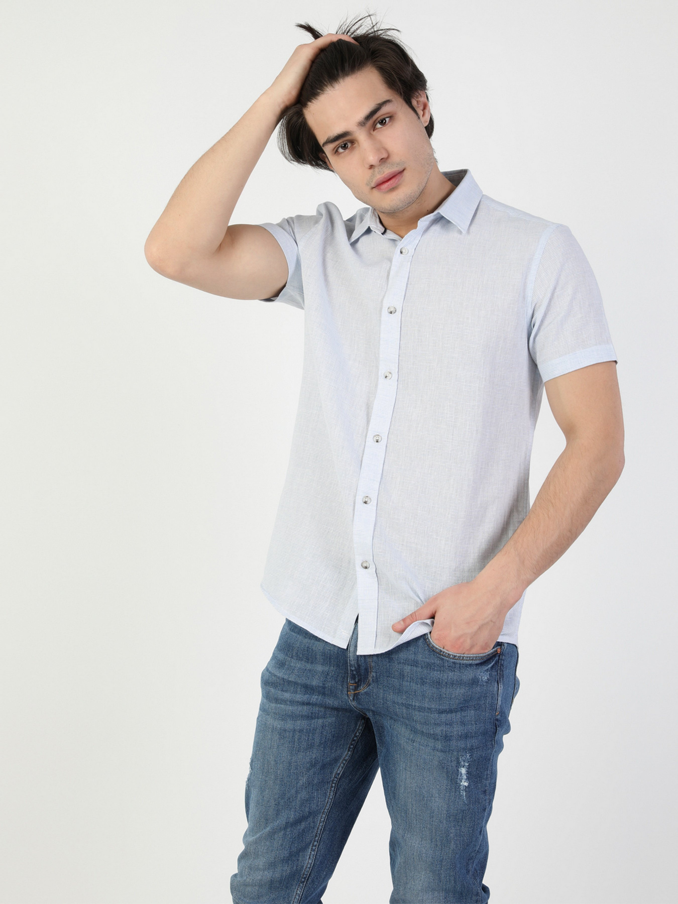 Сорочка повсякденна Colin’s модель CL1049300LBL Фото