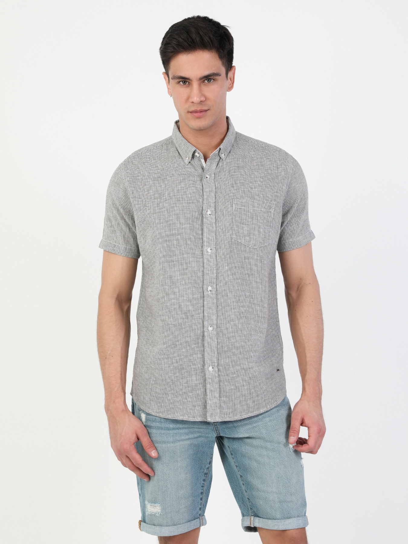 Рубашка повседневная Colin’s модель CL1049450KHA Рубашка повседневная Colin’s модель CL1049450KHA Фото