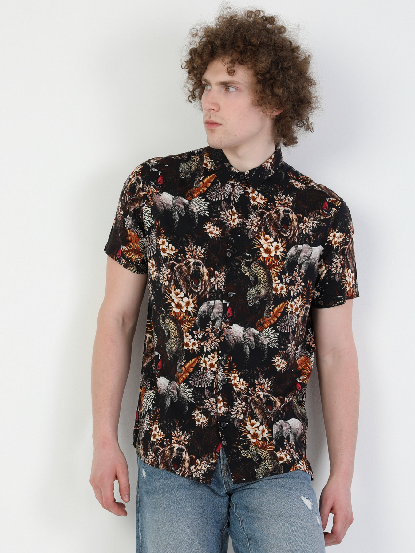 Рубашка повседневная Colin’s модель CL1049809DBR Рубашка повседневная Colin’s модель CL1049809DBR Фото