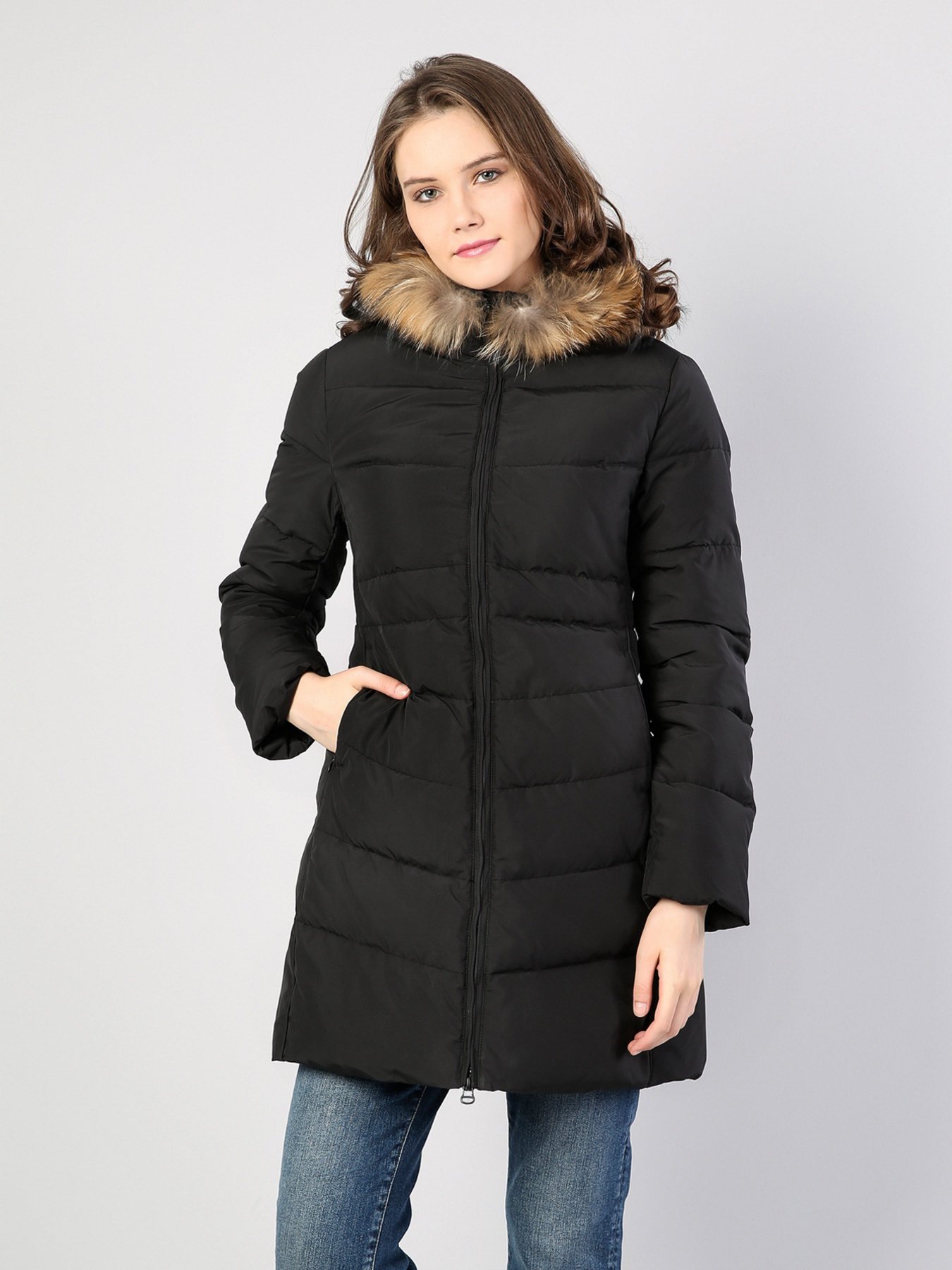 Пуховик Colin’s модель CL1036140BLK Фото