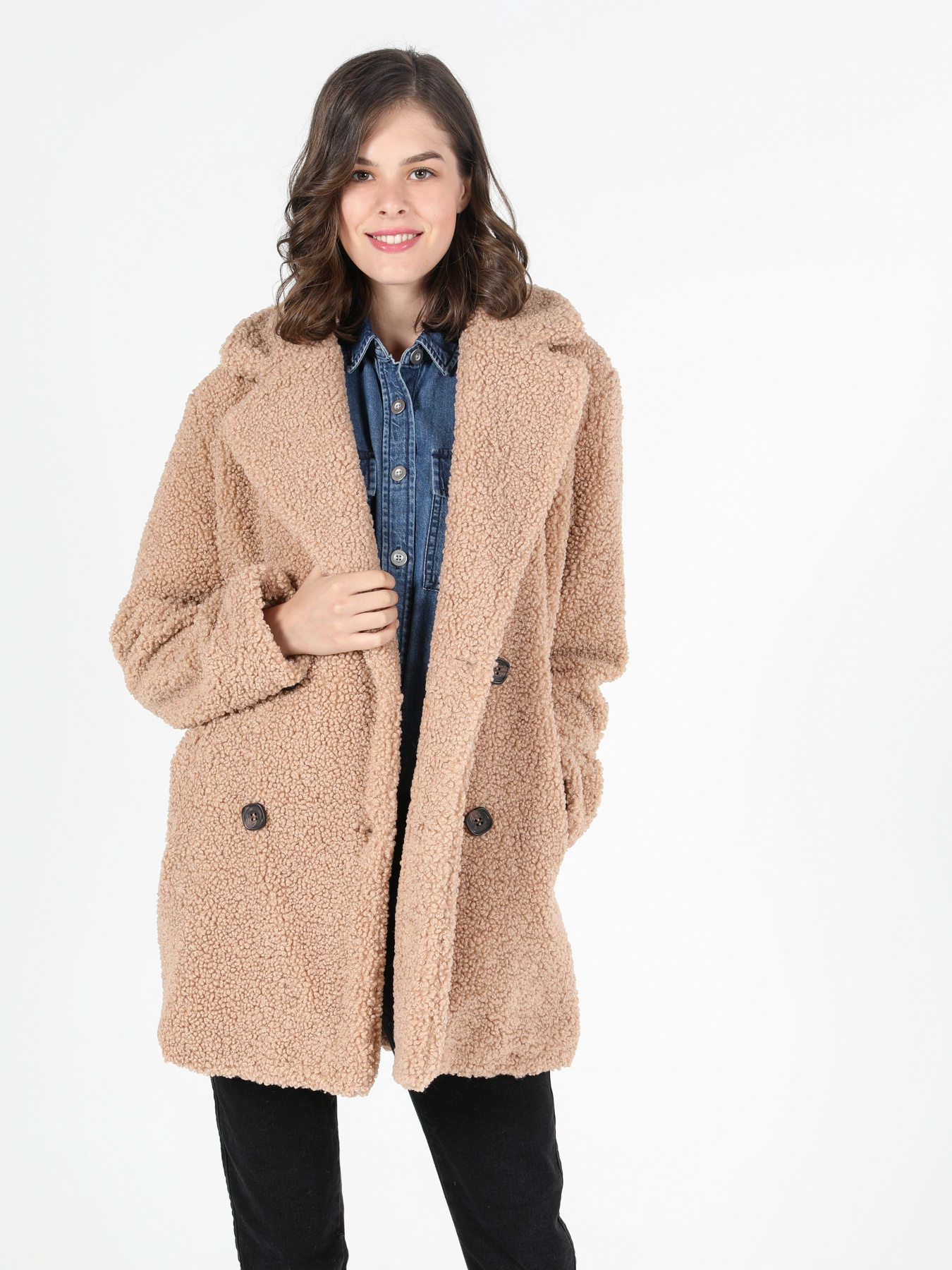 Пальто Colin’s модель CL1051137BEI Фото