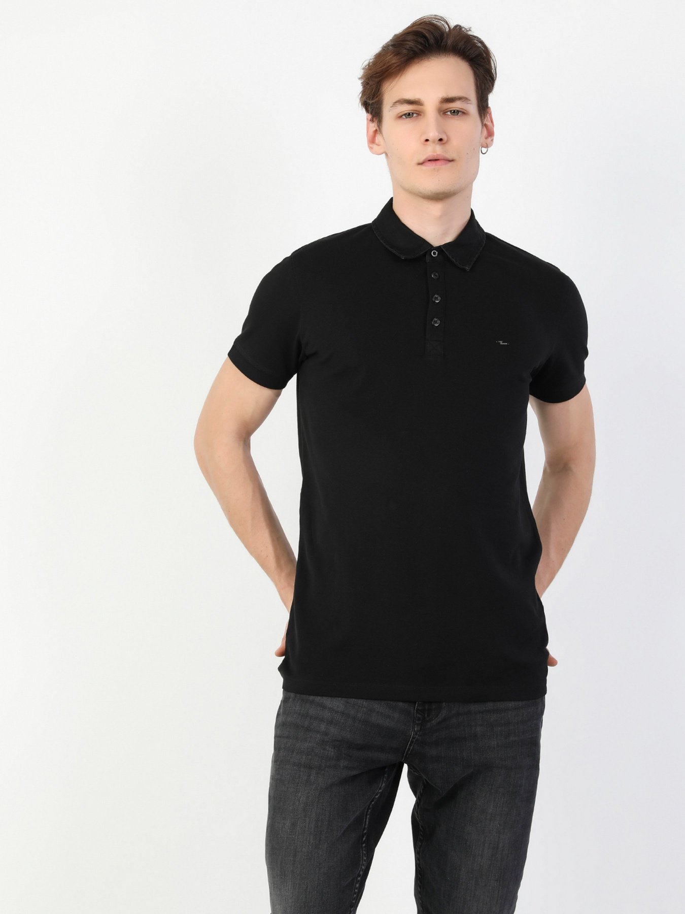 Поло Colin’s модель CL1033370BLK Фото