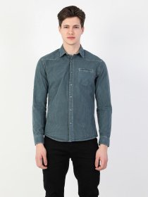 Рубашка повседневная Colin’s модель CL1028207BLP Рубашка повседневная Colin’s модель CL1028207BLP Фото