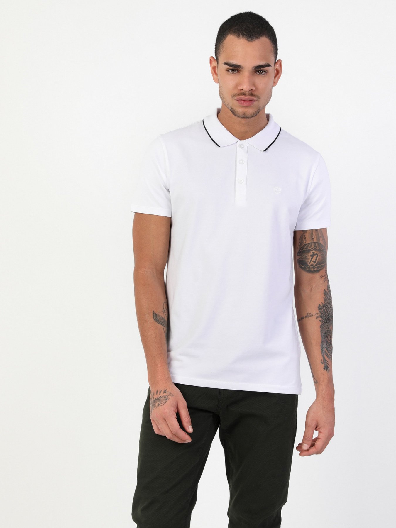 Поло Colin’s модель CL1048677WHT Фото