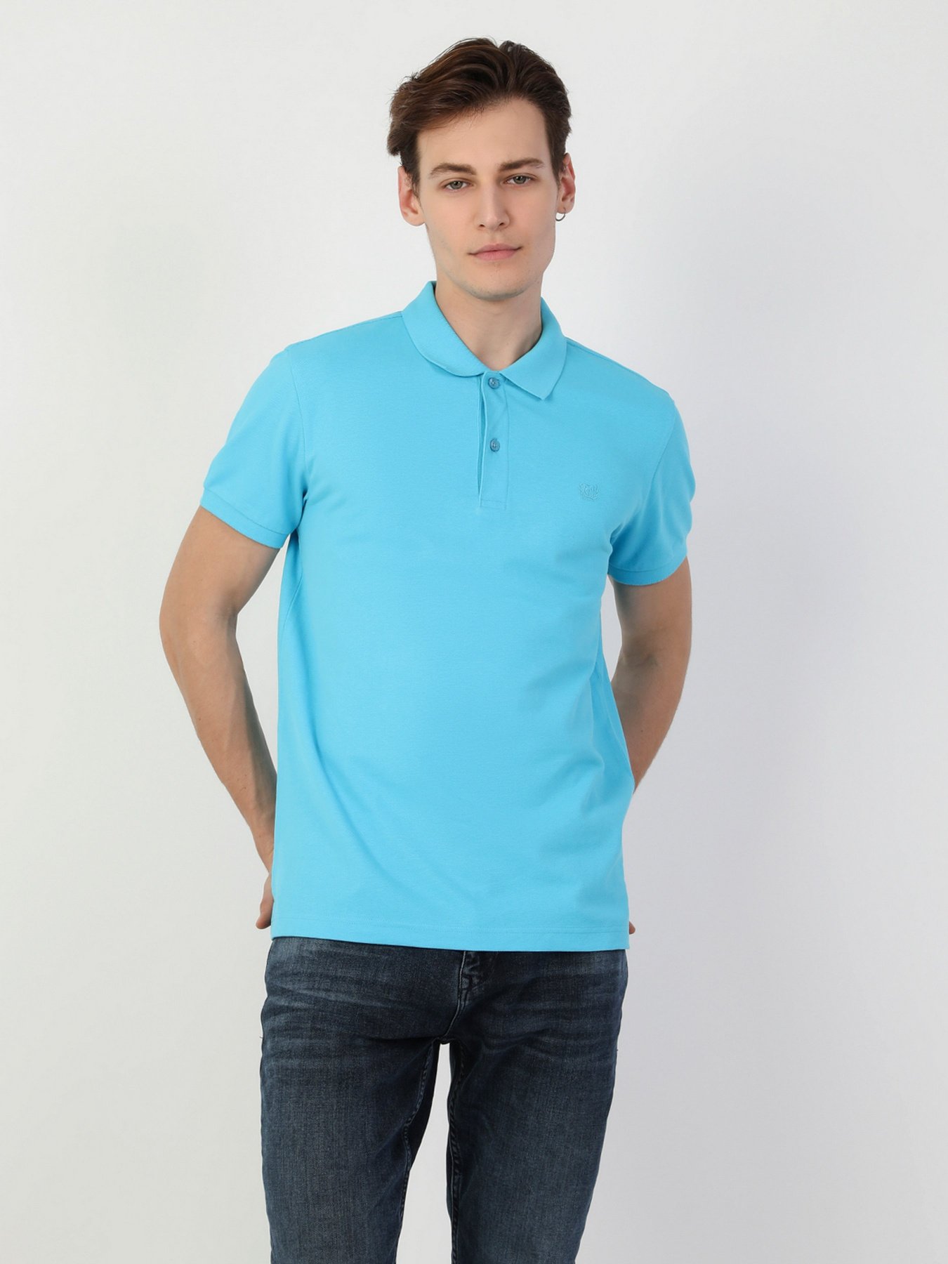 Поло Colin’s модель CLTKTTSHM0766200TQB Поло Colin’s модель CLTKTTSHM0766200TQB Фото