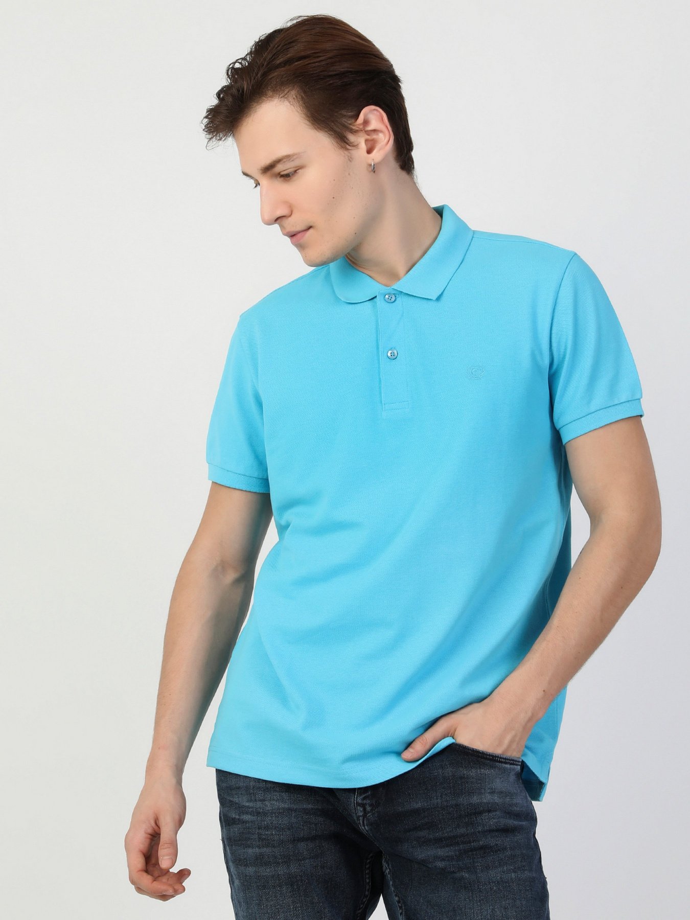 Поло Colin’s модель CLTKTTSHM0766200TQB Поло Colin’s модель CLTKTTSHM0766200TQB Фото