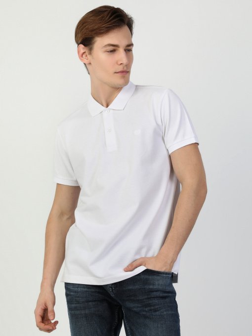 Поло Colin’s модель CLTKTTSHM0766200WHT Фото