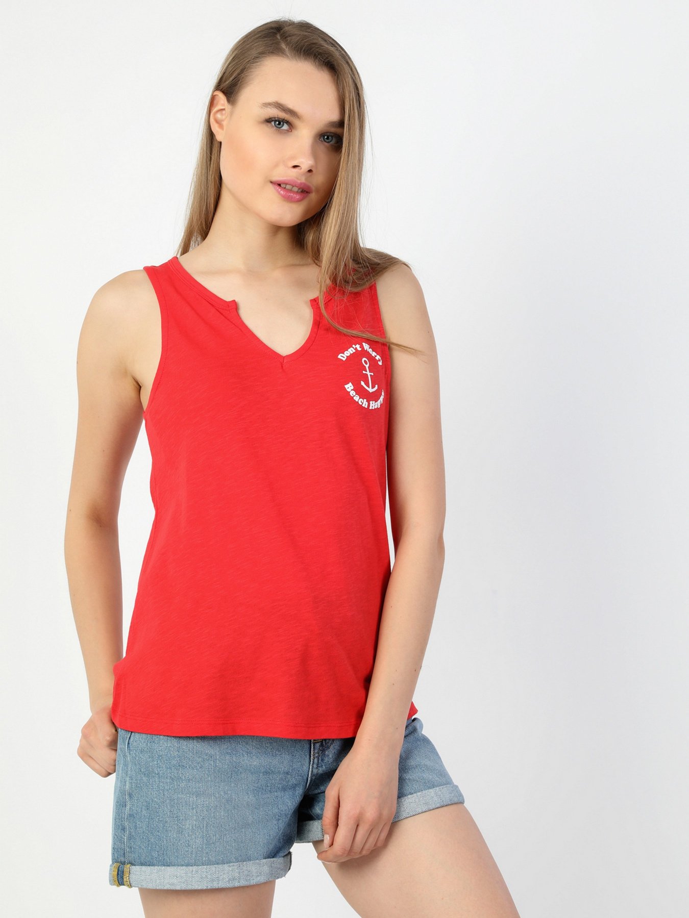 Майка для дома Colin’s модель CL1048867RED Фото