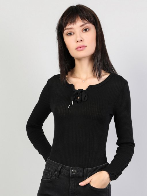 Лонгслив Colin’s модель CL1044888BLK Фото