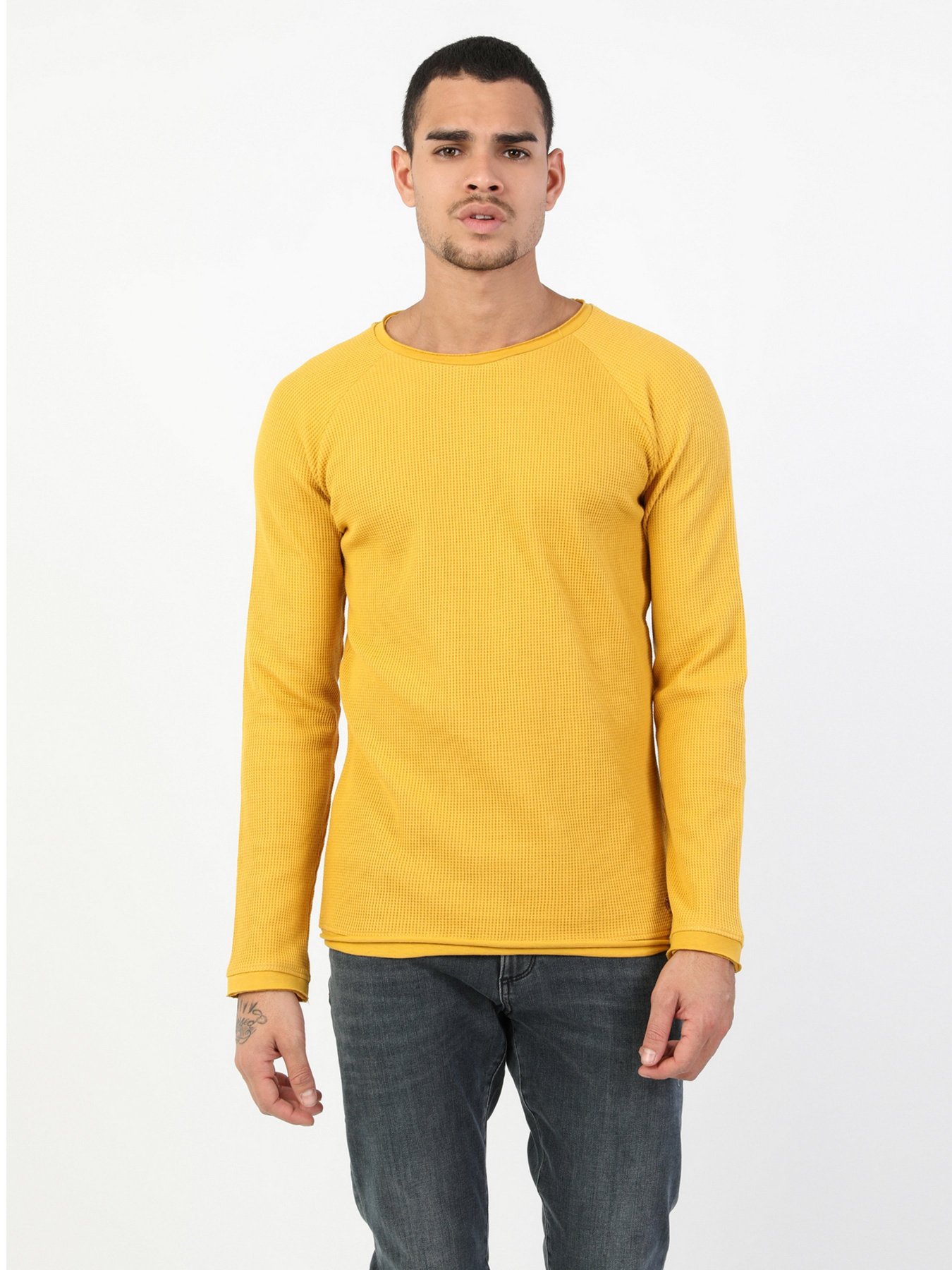 Реглан Colin’s модель CL1047198YLW Фото