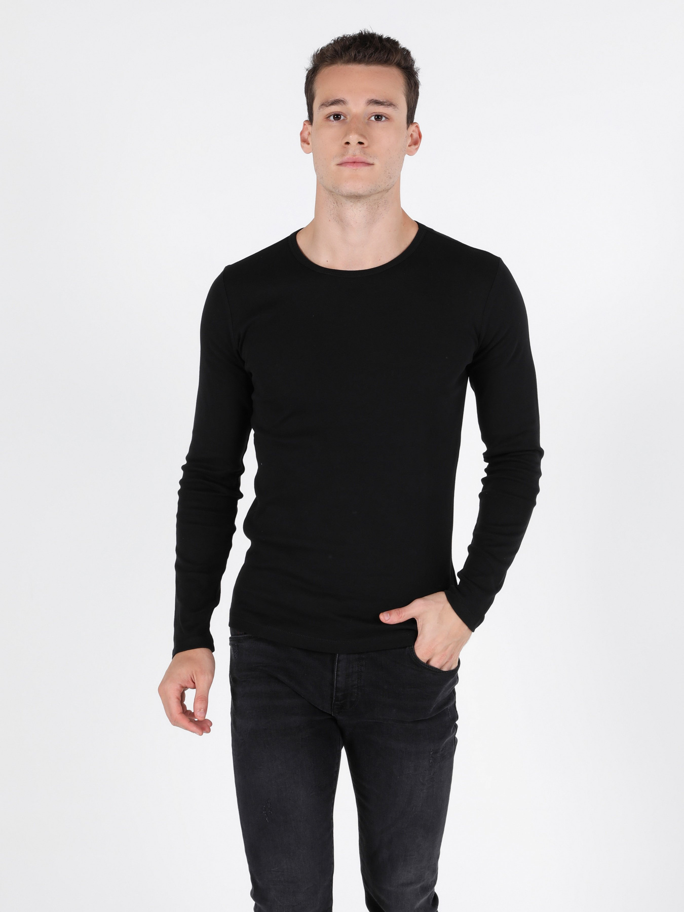 Лонгслів Colin’s модель CL1051052BLK Фото