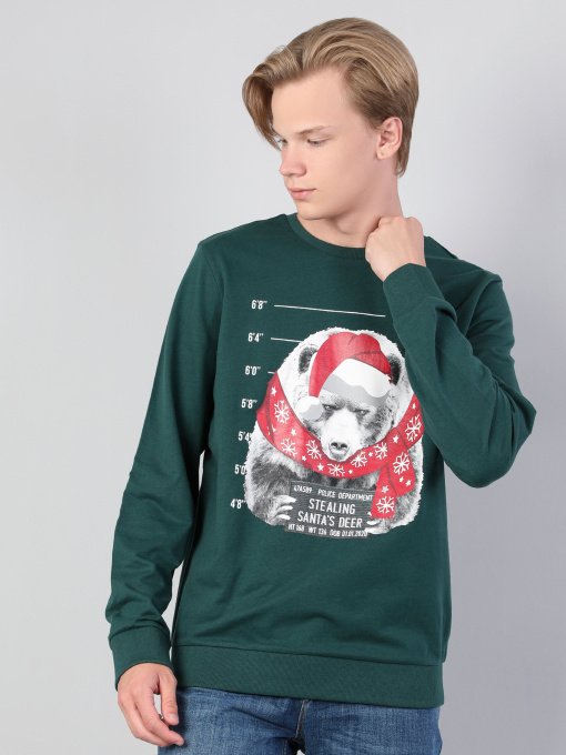 Свитшот Colin’s модель CL1046065GRN Фото