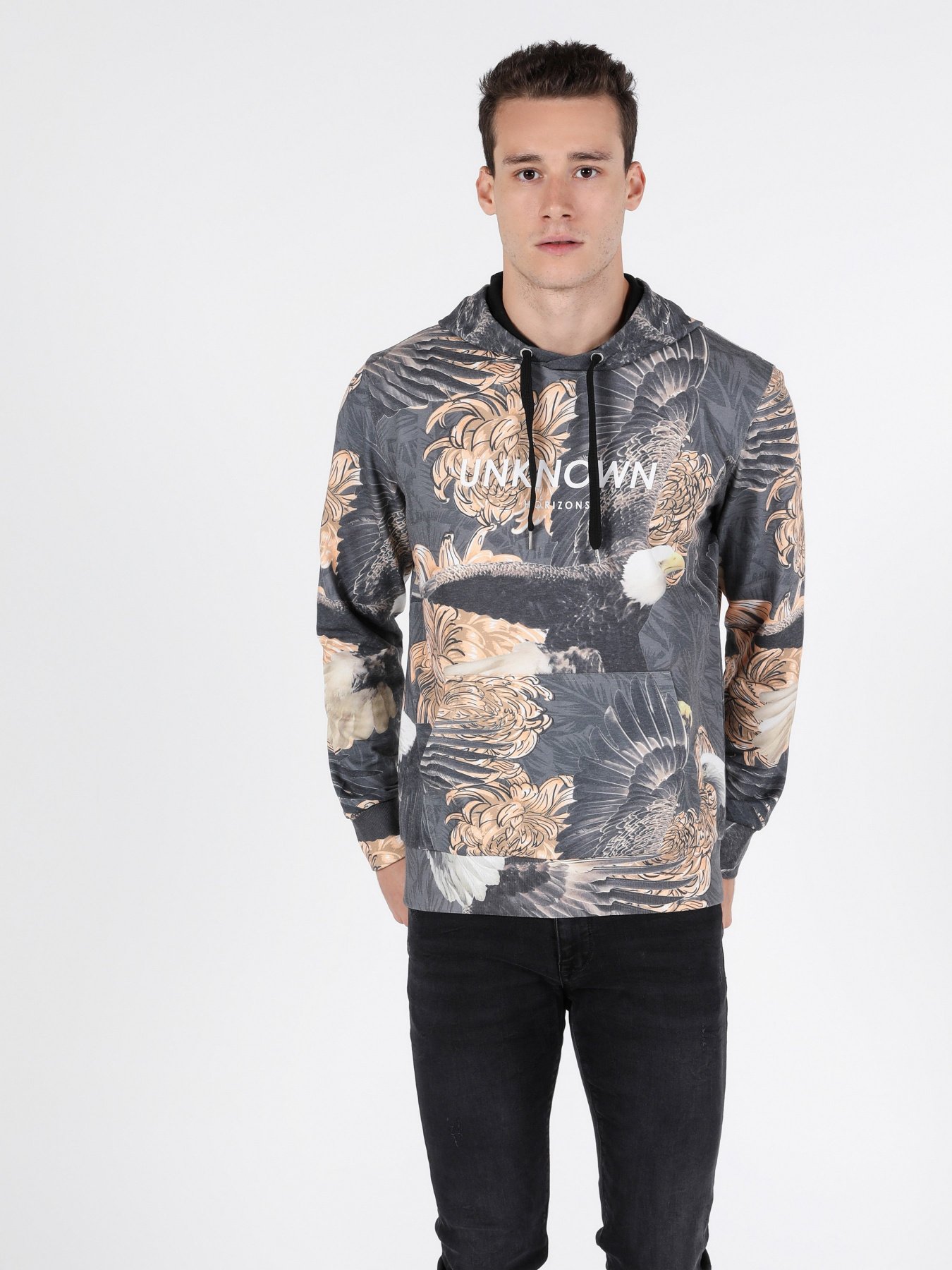 Худи Colin’s модель CL1051073GRA Фото