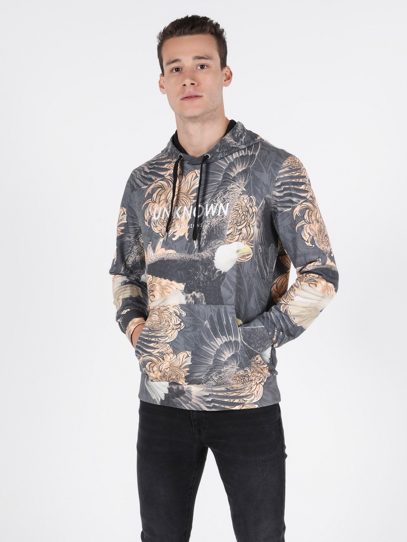 Худи Colin’s модель CL1051073GRA Фото