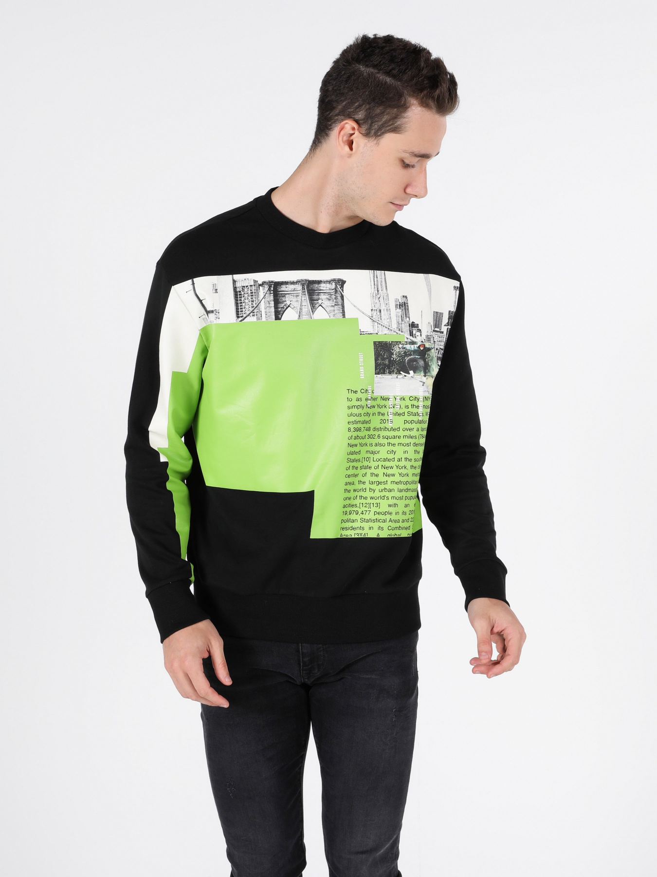 Свитшот Colin’s модель CL1051618BLK Фото