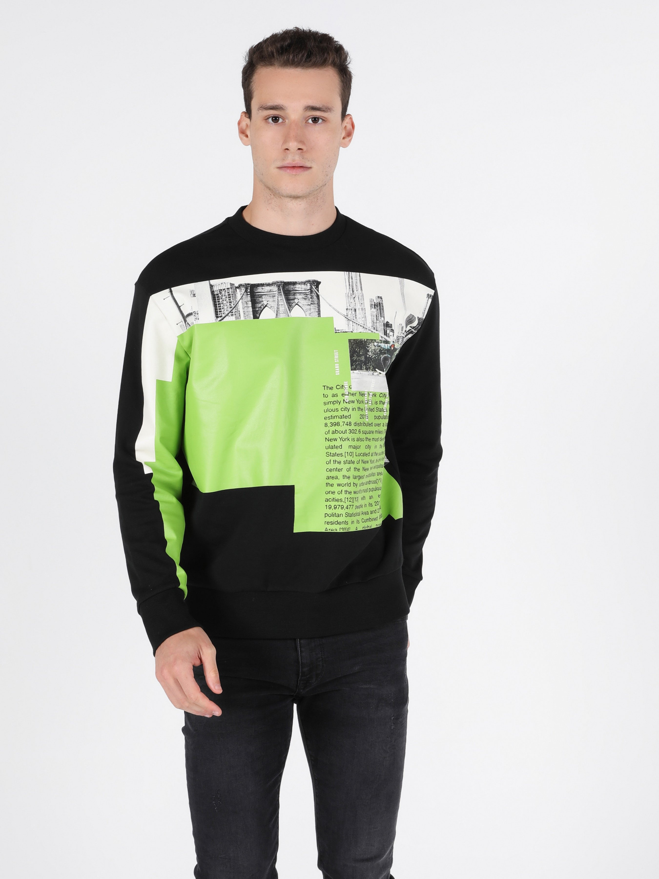 Світшот Colin’s модель CL1051618BLK Фото