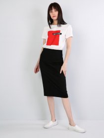 Юбка миди Colin’s модель CL1044944BLK Фото