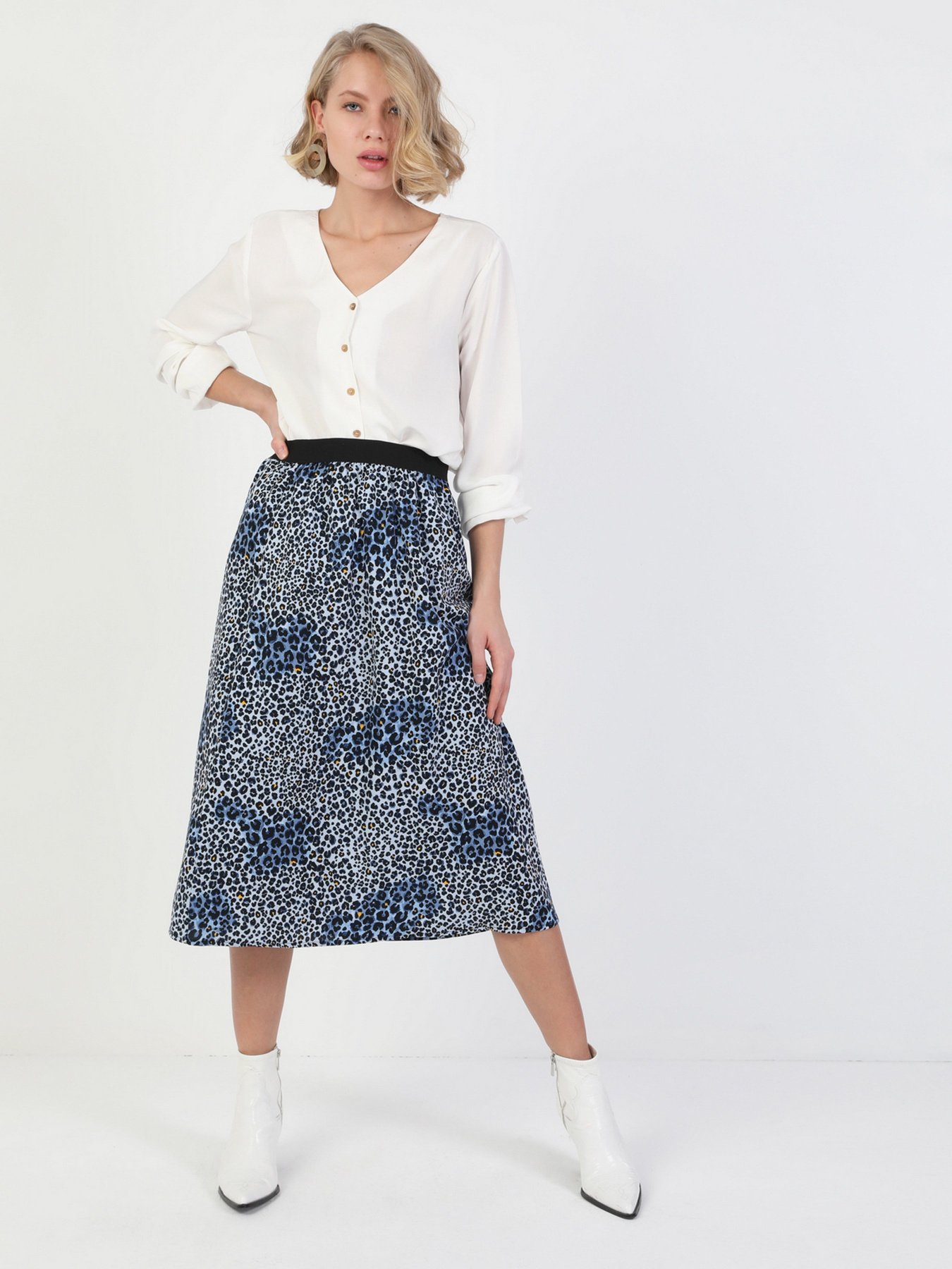 Юбка миди Colin’s модель CL1047893BLE Фото