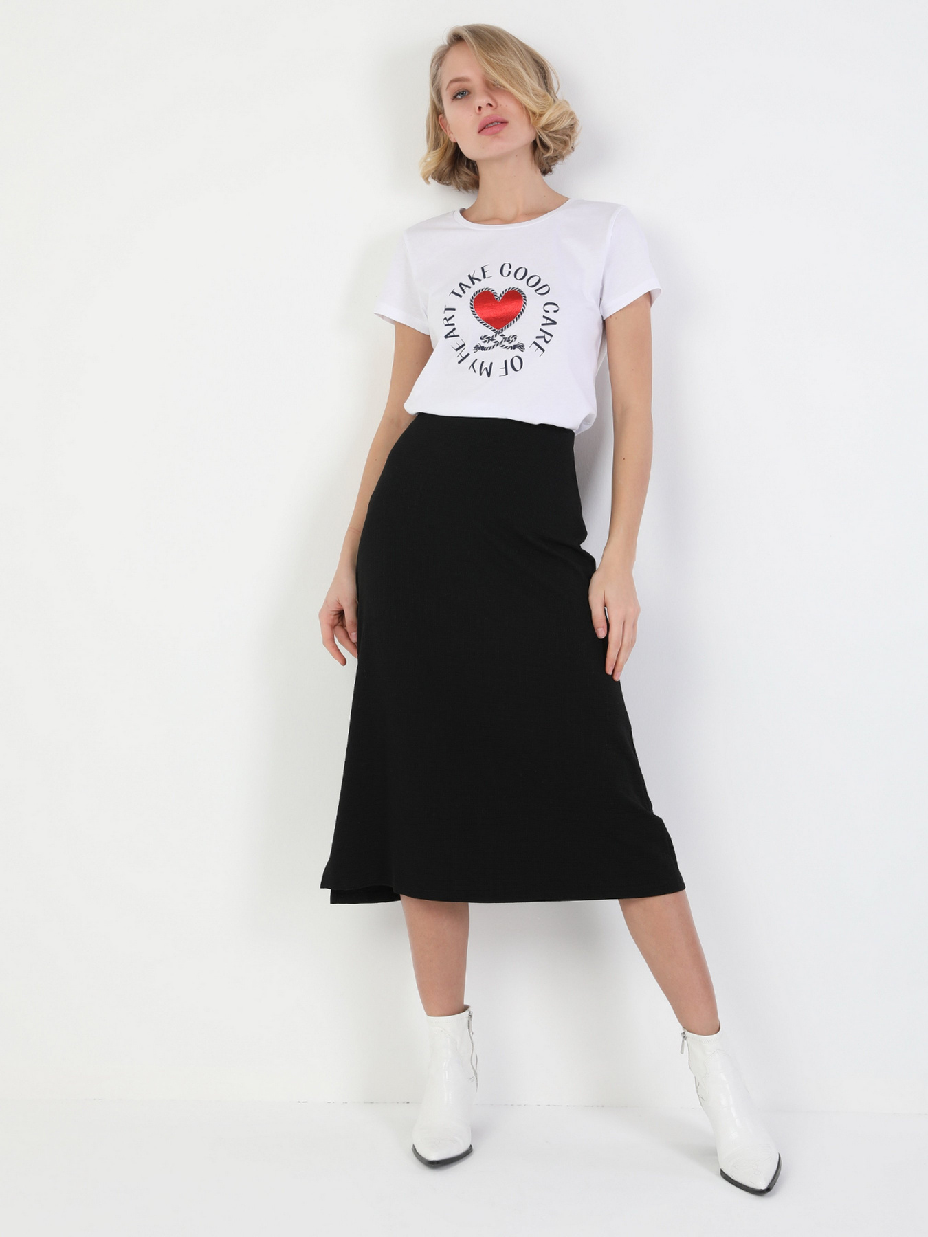 Юбка миди Colin’s модель CL1048342BLK Фото