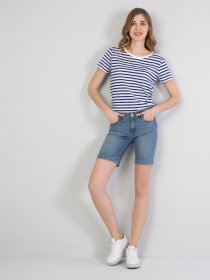 Джинсовые шорты Colin’s модель CL1036045DN05326 Джинсовые шорты Colin’s модель CL1036045DN05326 Фото