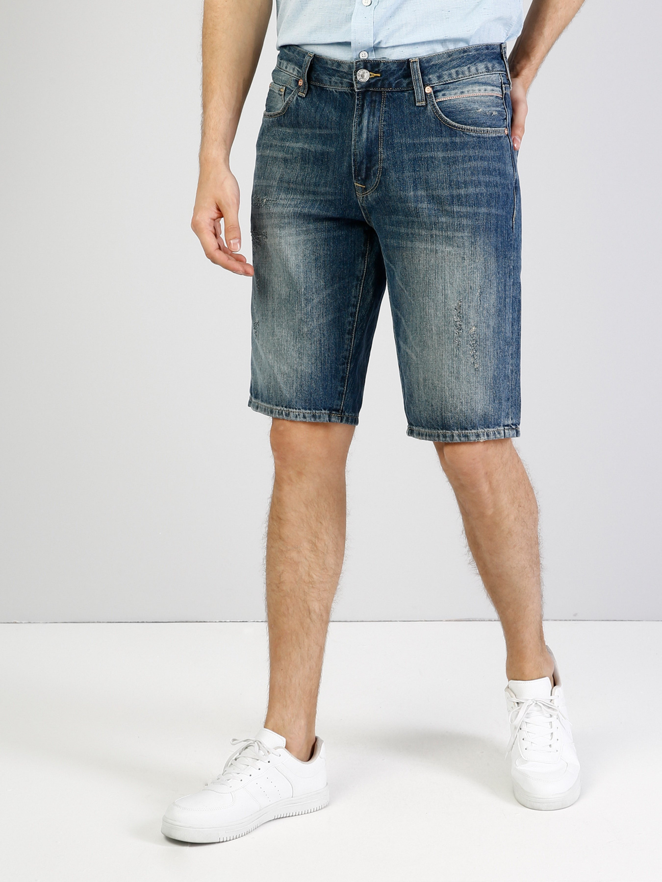 Джинсовые шорты Colin’s модель CL1036974DN07492 Фото