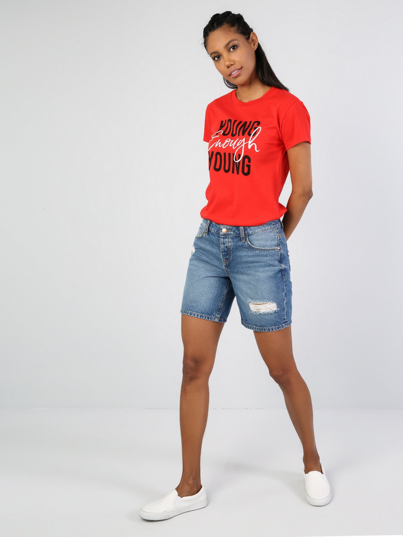 Джинсовые шорты Colin’s модель CL1043975DN02033 Фото