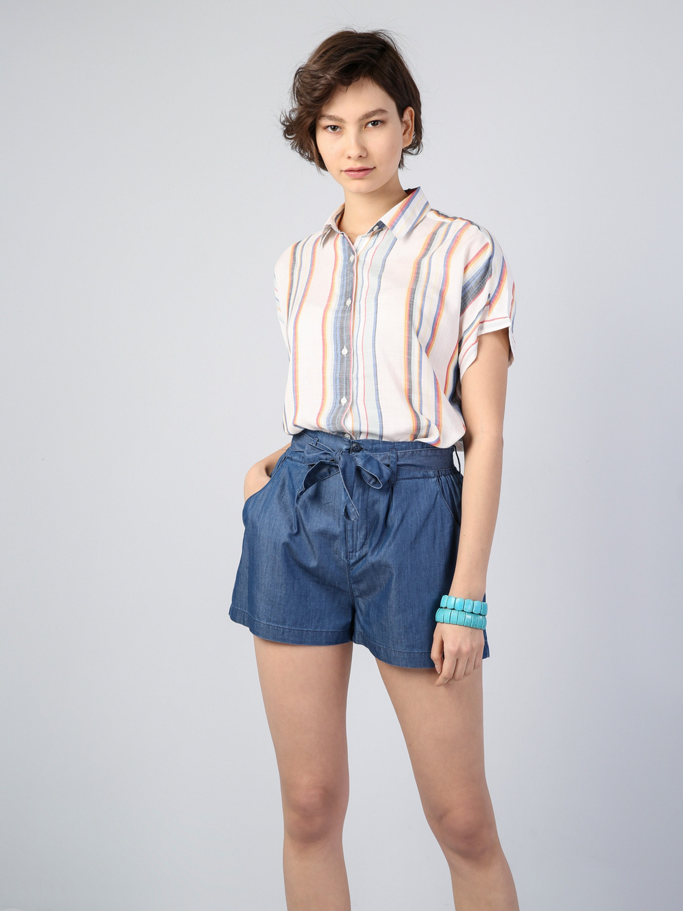 Шорты джинсовые Colin’s модель CL1043976DN01205 Фото