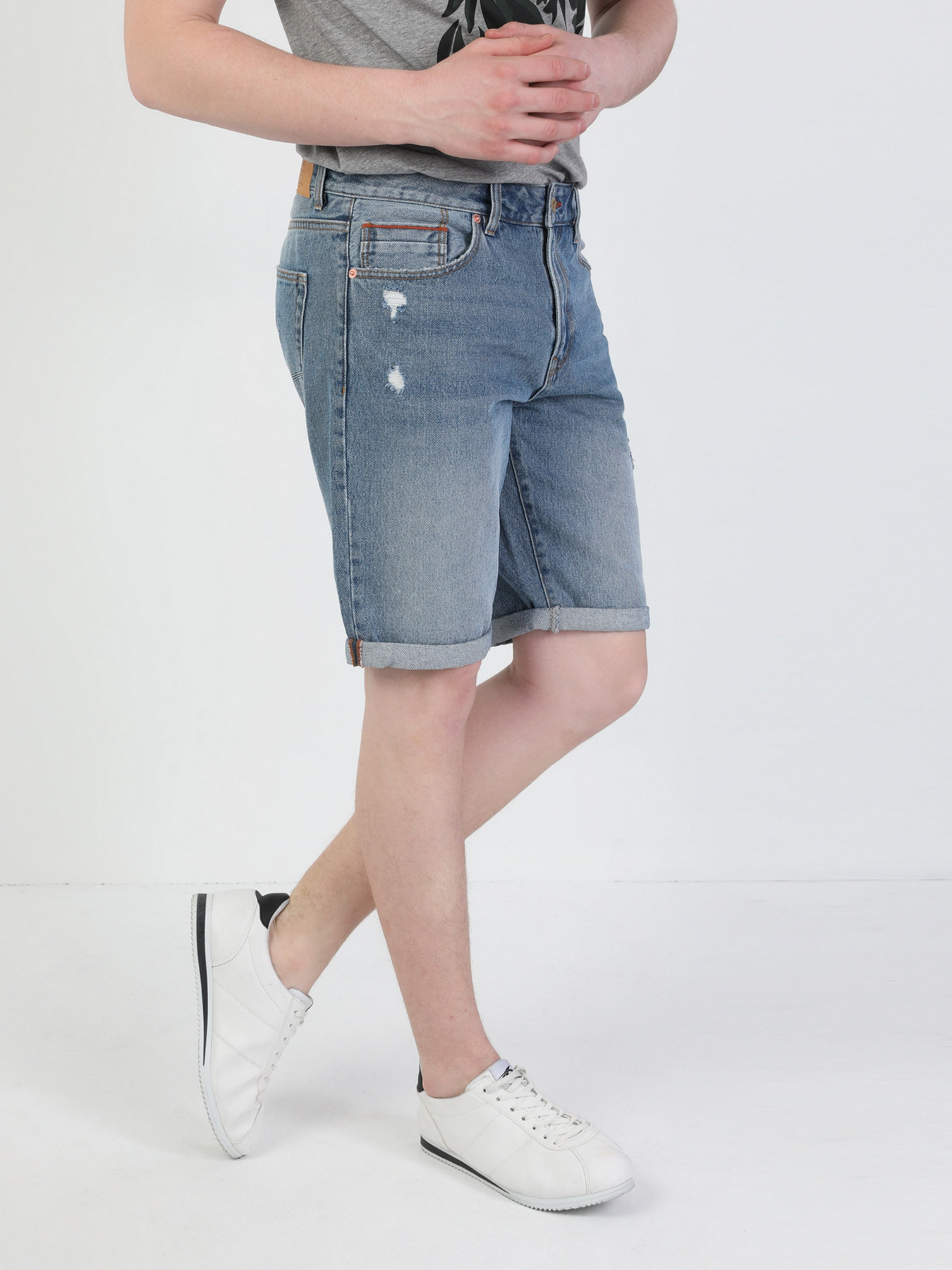 Шорты джинсовые Colin’s модель CL1049602DN09675 Фото