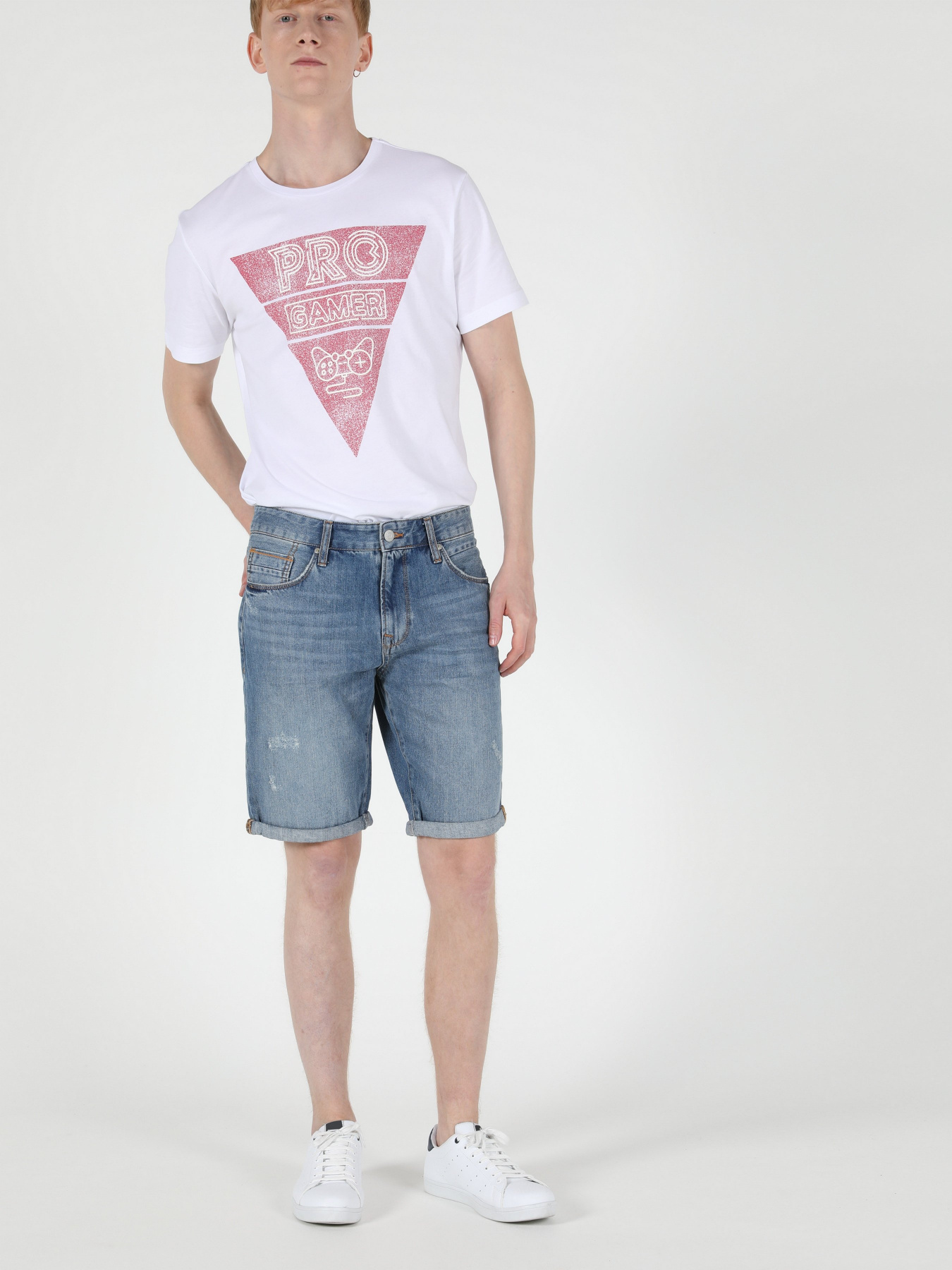 Шорты джинсовые Colin’s модель CL1049606DN40973 Фото