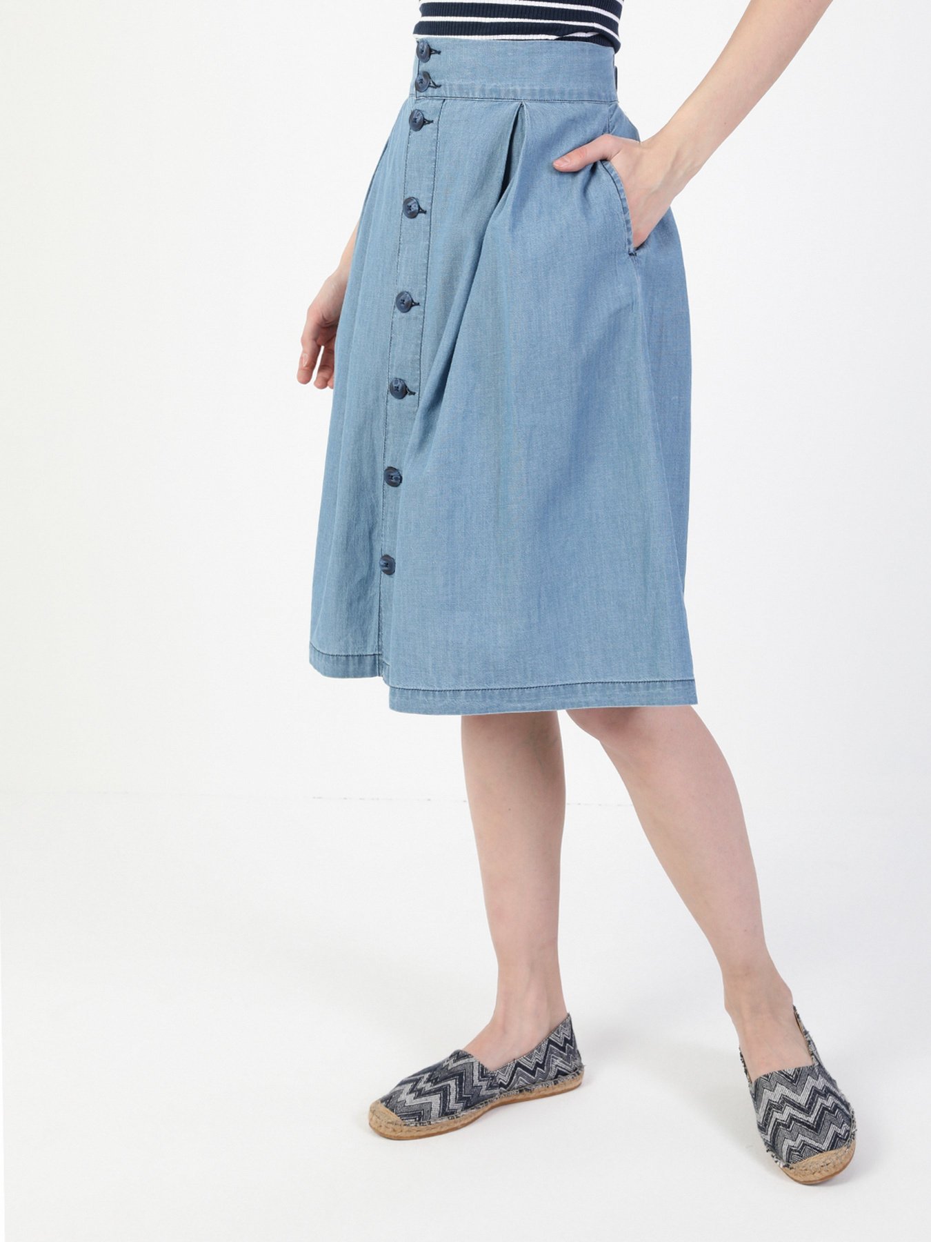 Юбка миди Colin’s модель CL1048788DN08075 Фото