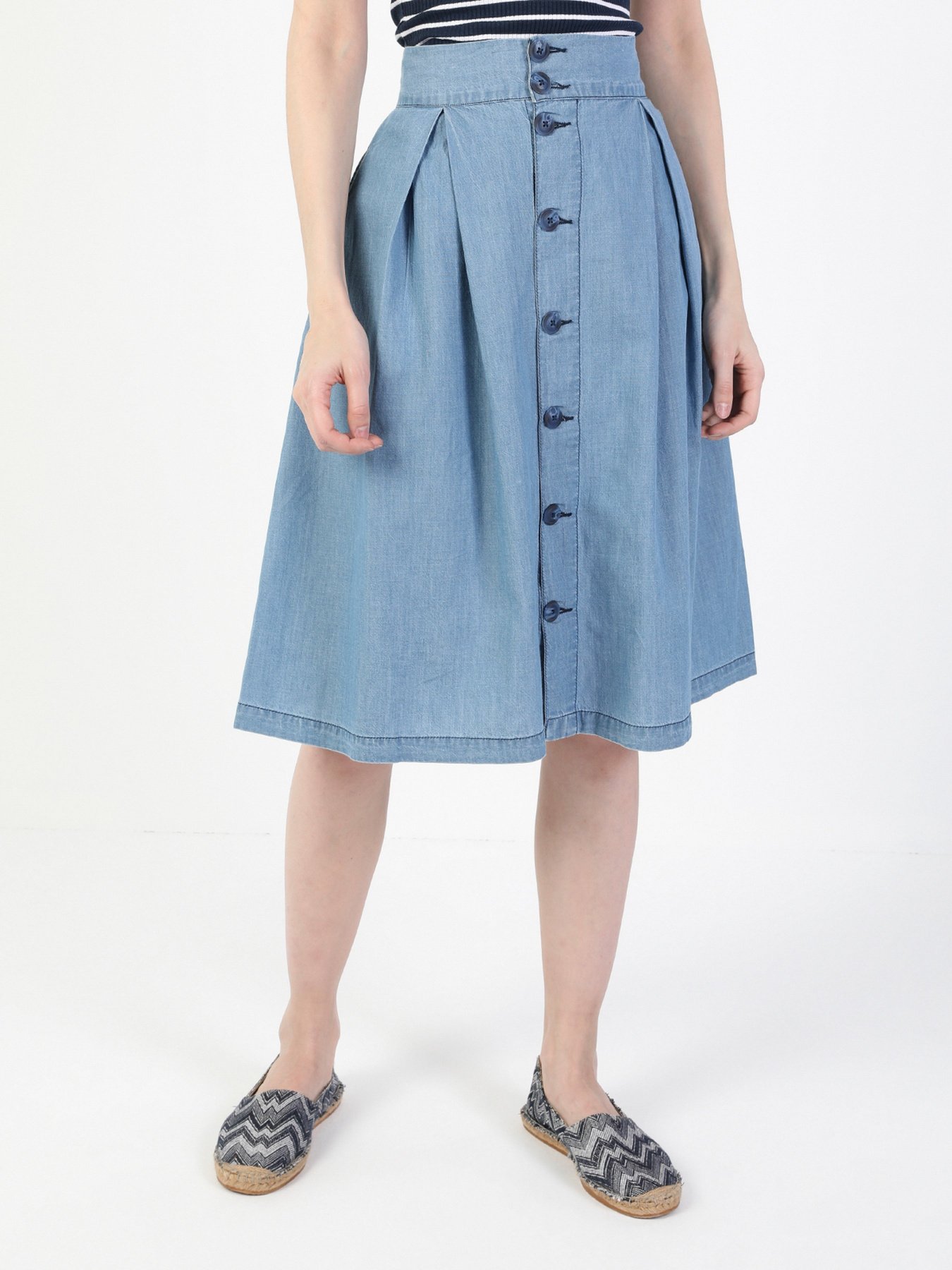 Юбка миди Colin’s модель CL1048788DN08075 Фото