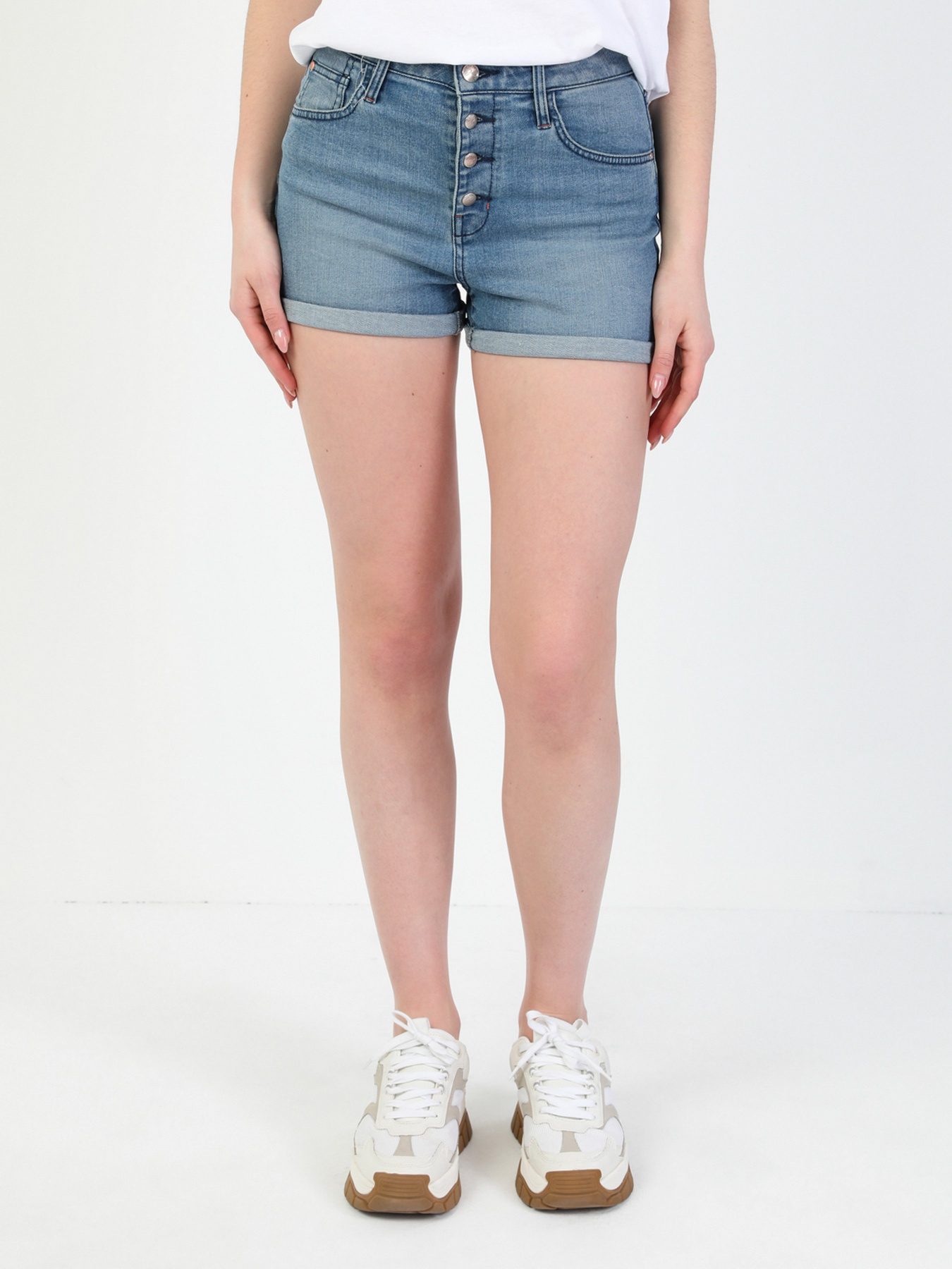 Шорты джинсовые Colin’s модель CL1043967DN05099 Фото