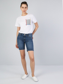 Джинсовые шорты Colin’s модель CL1036011DN01699 Джинсовые шорты Colin’s модель CL1036011DN01699 Фото