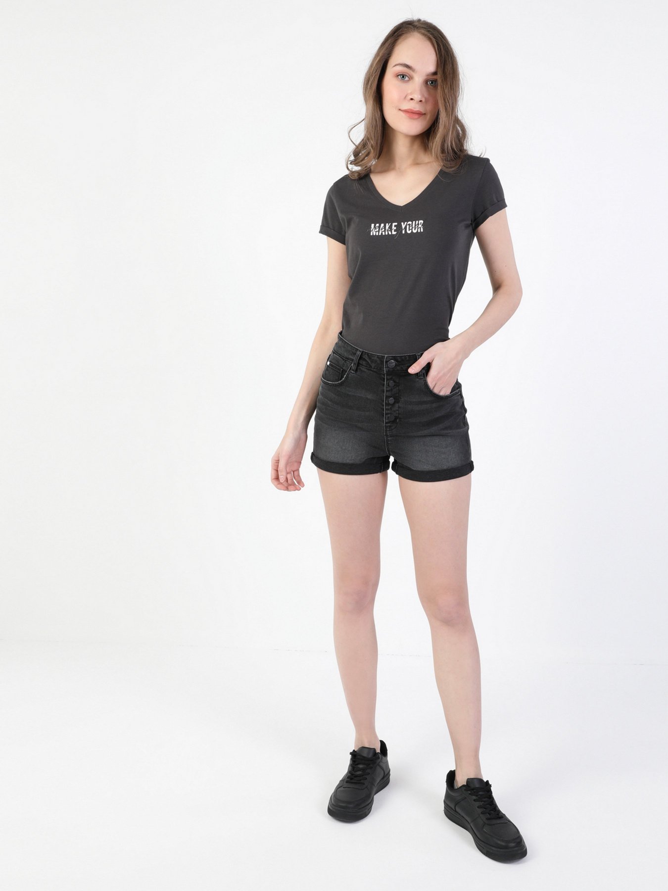 Шорты джинсовые Colin’s модель CL1049723DN01681 Фото