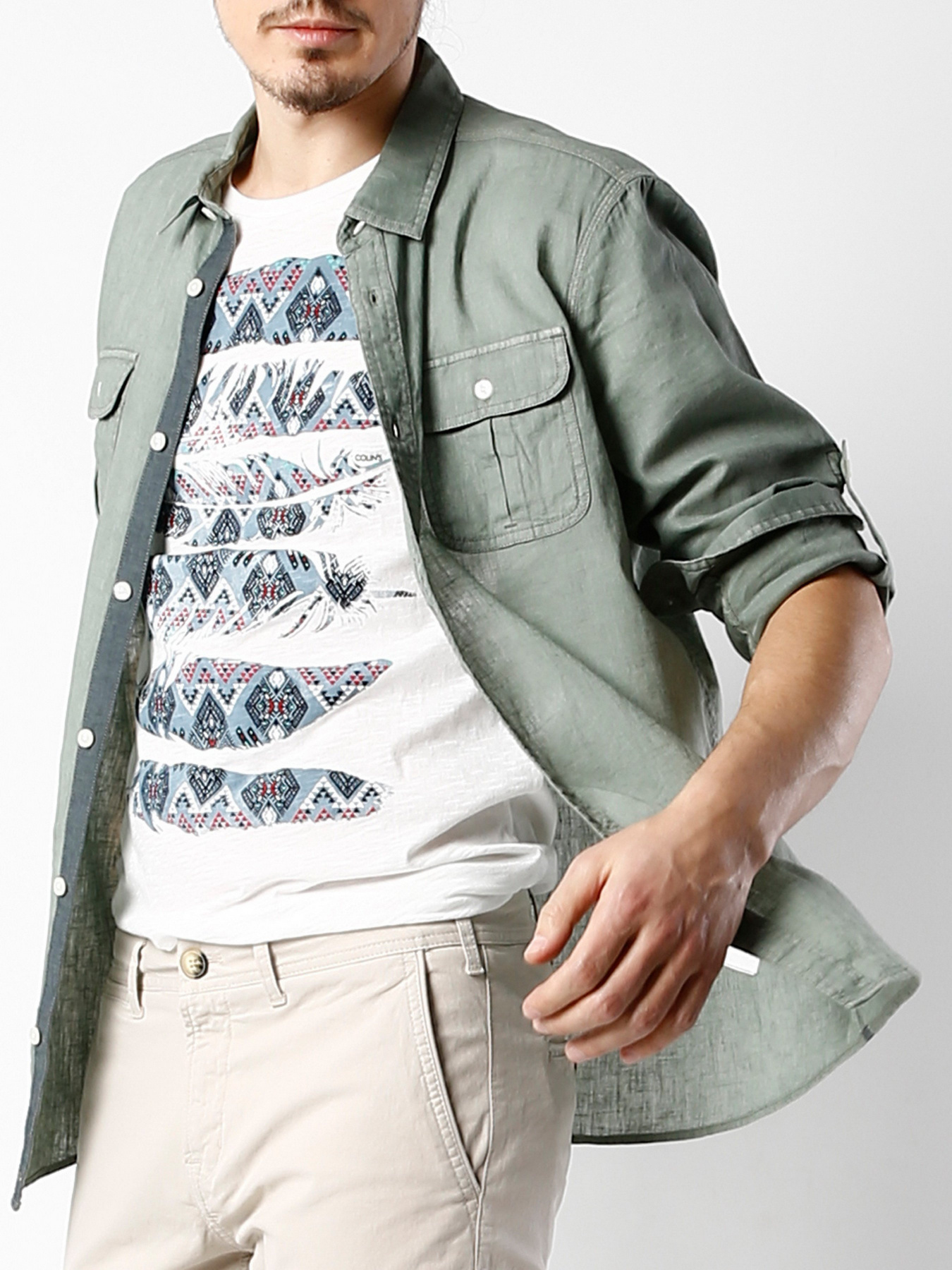 Рубашка Colin’s модель CL1025601GRN Фото