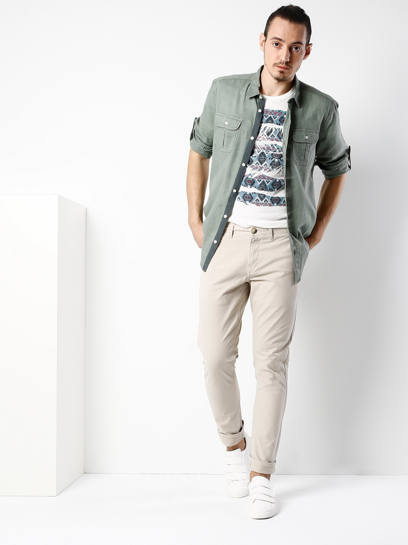 Рубашка Colin’s модель CL1025601GRN Фото