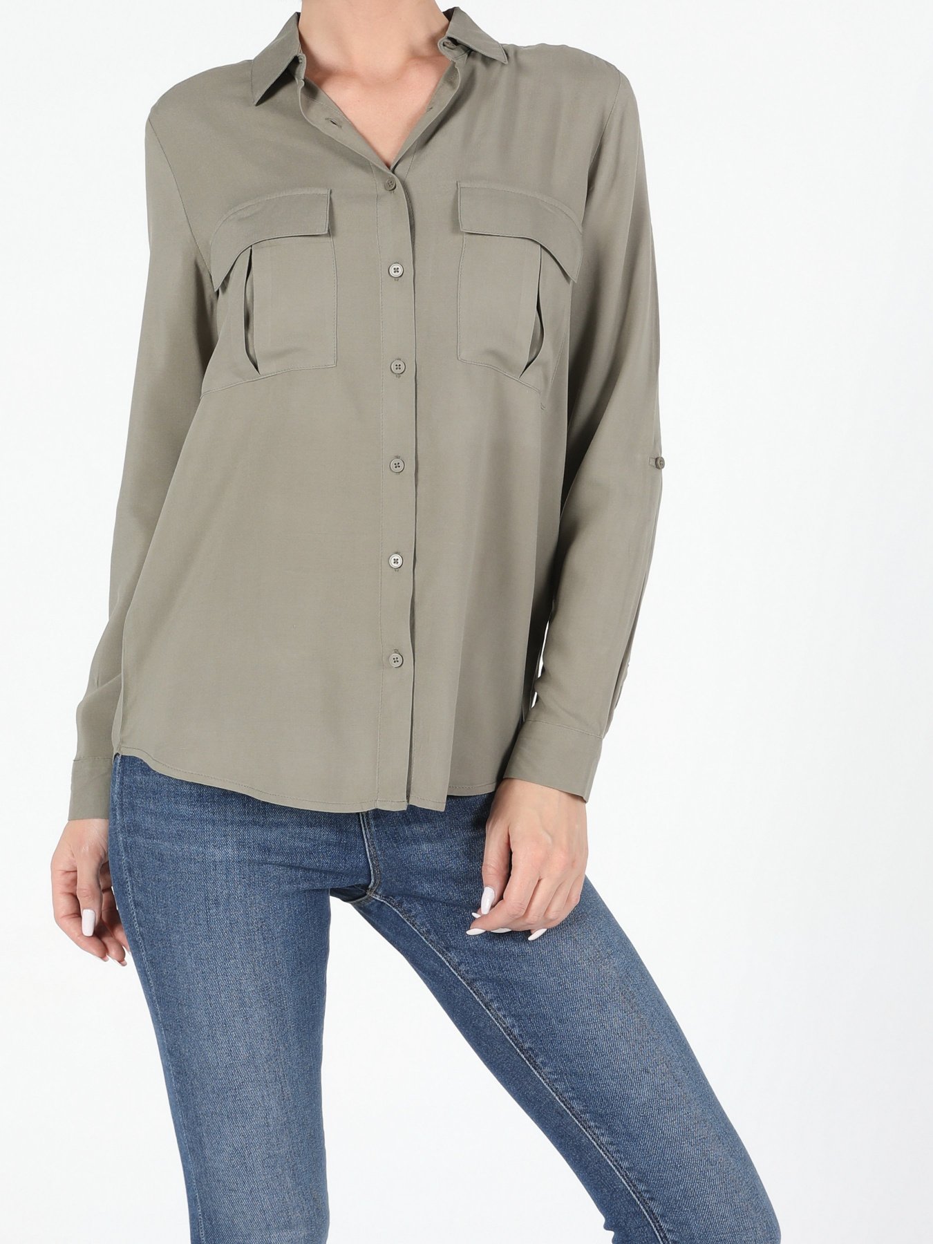 Рубашка повседневная Colin’s модель CL1050426KHA Фото