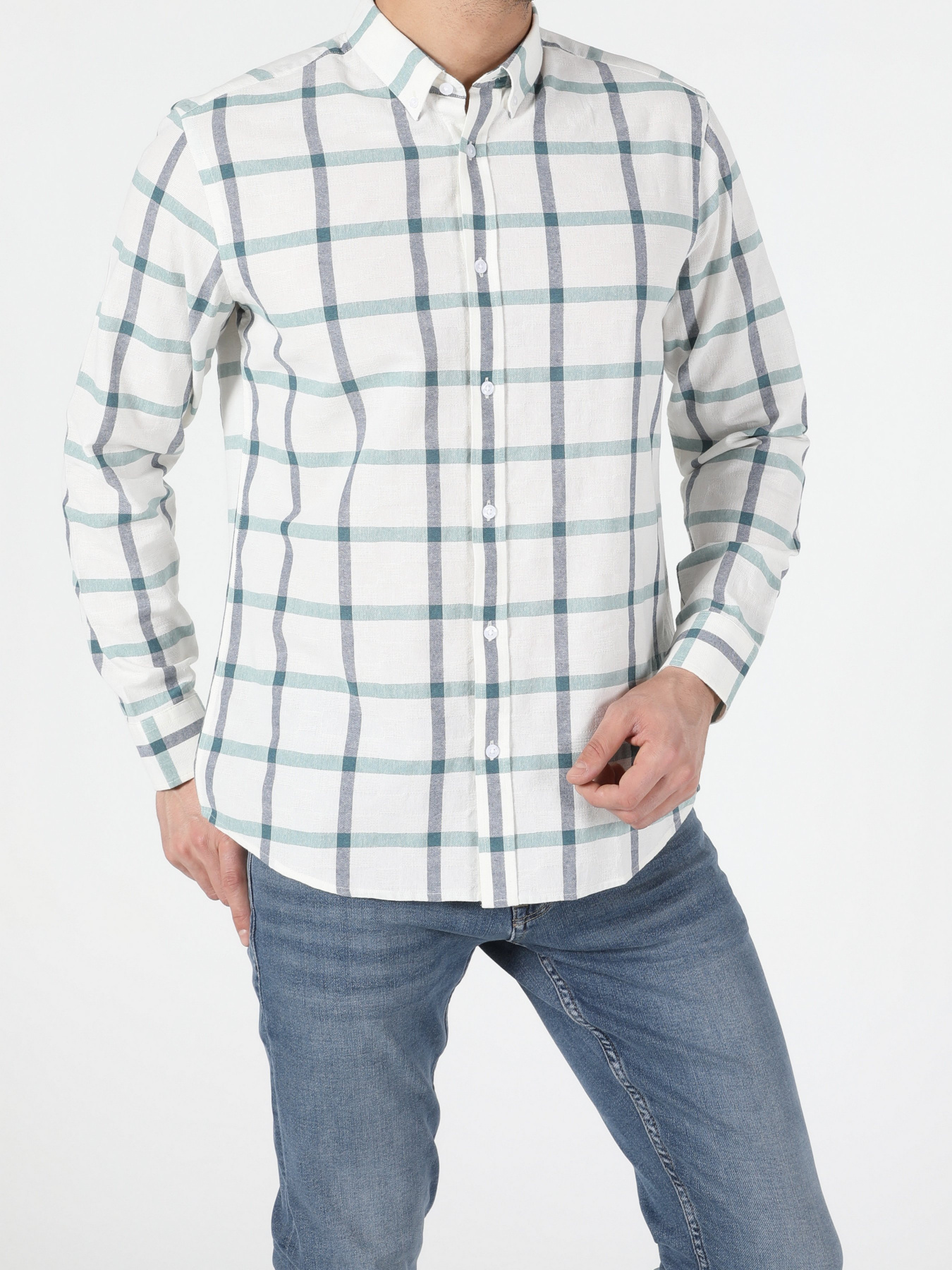 Сорочка повсякденна Colin’s модель CL1053736BEI Фото