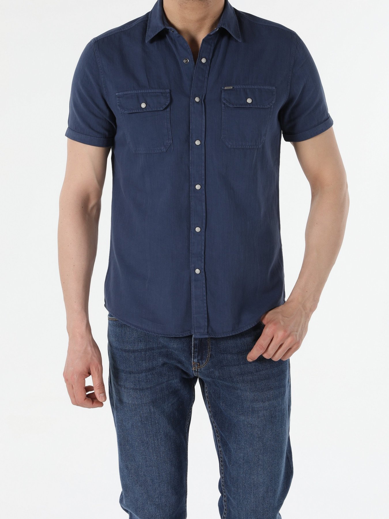 Рубашка повседневная Colin’s модель CL1042460NAV Фото