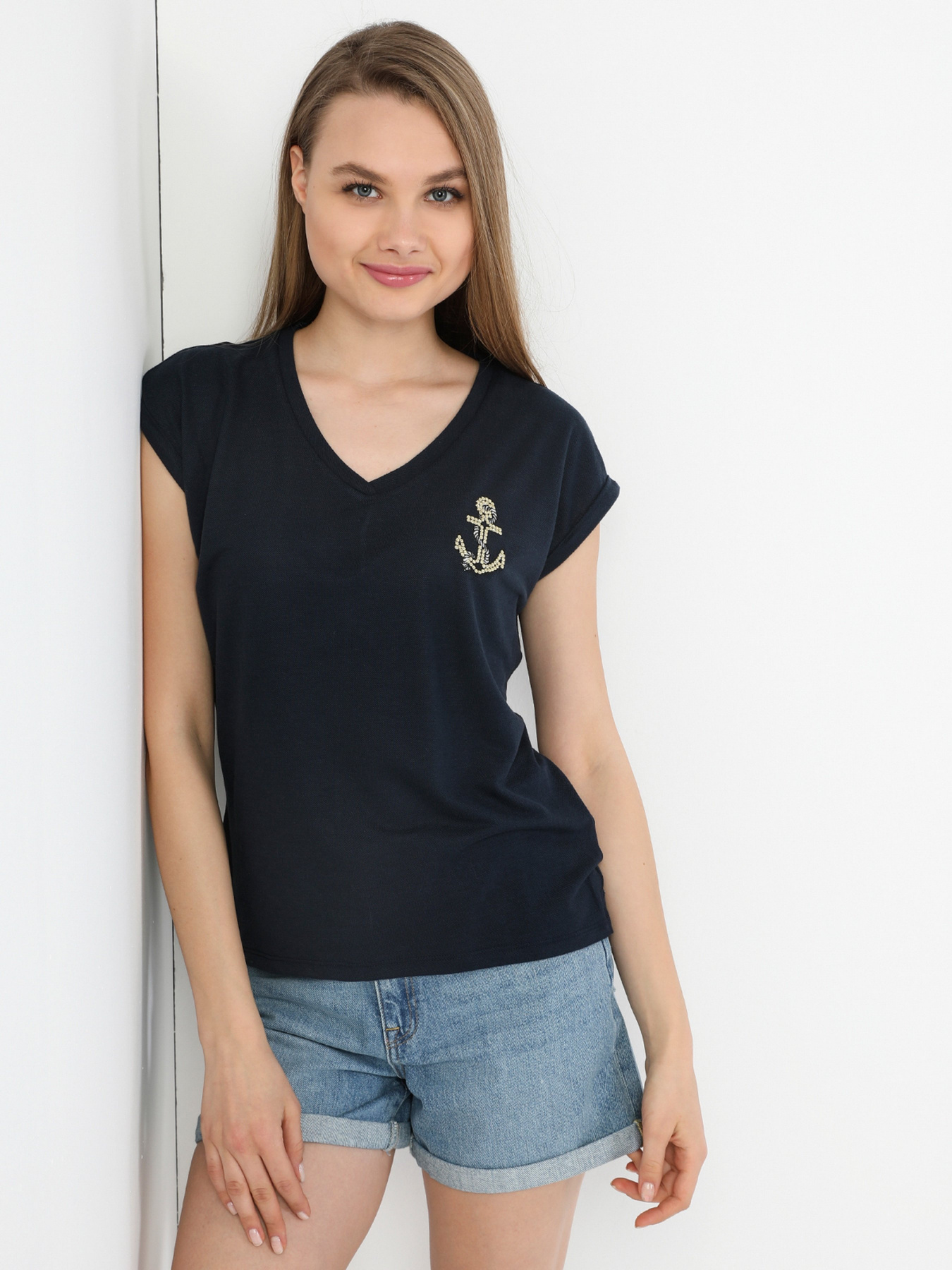 Футболка Colin’s модель CL1049509NAV Фото