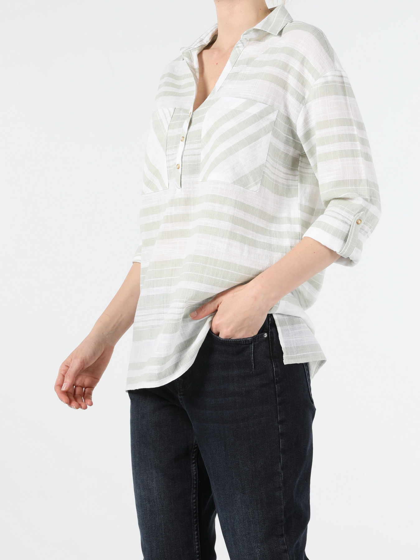 Блуза Colin’s модель CL1054197MGR Блуза Colin’s модель CL1054197MGR Фото