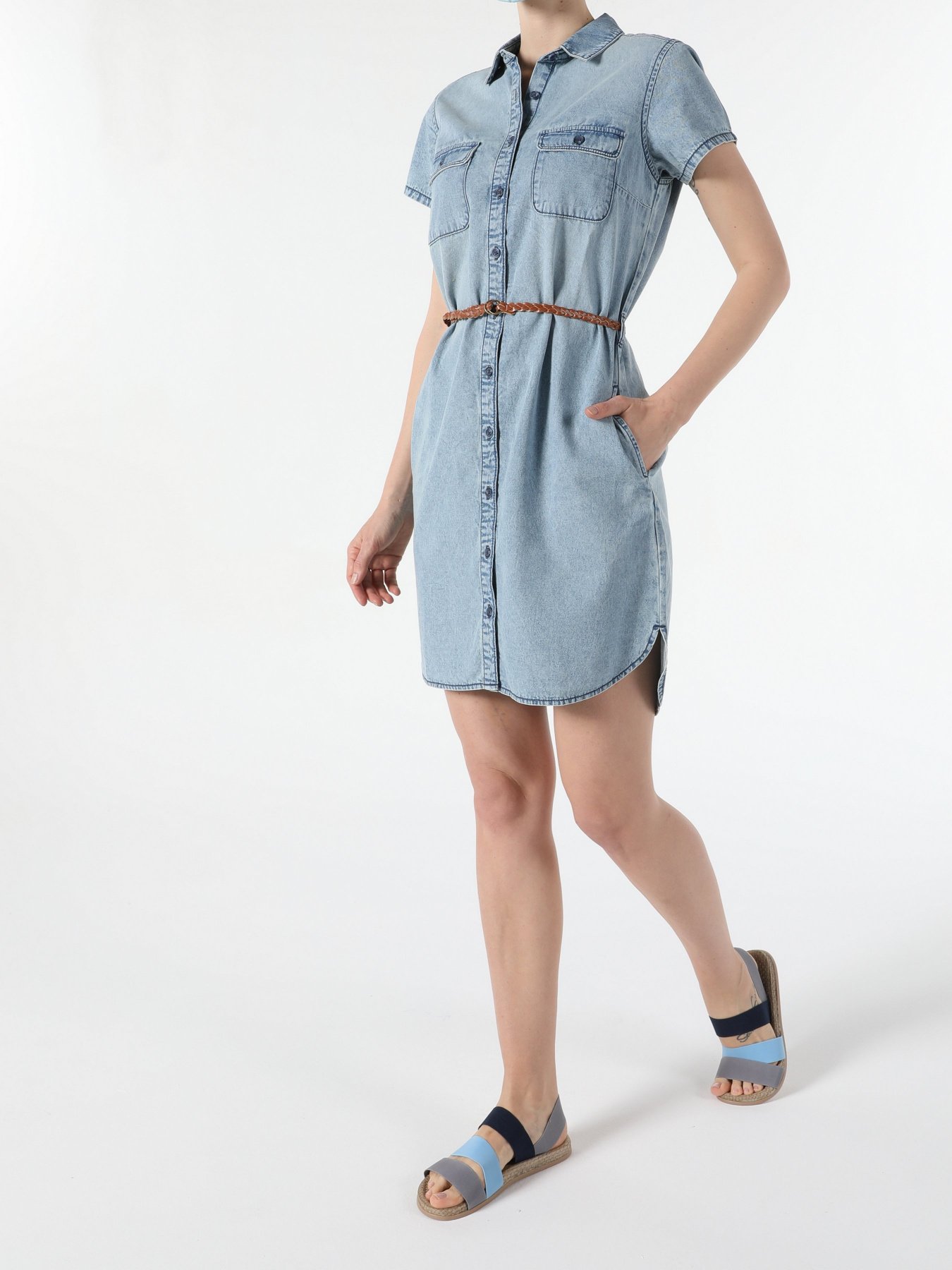 Платье мини Colin’s модель CL1054654DN07156 Фото