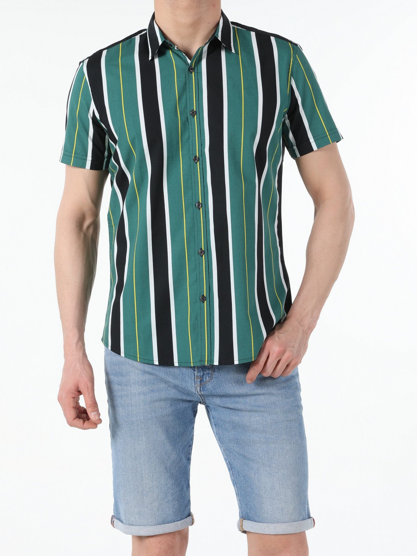 Рубашка повседневная Colin’s модель CL1054247GRN Фото