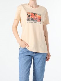 Футболка Colin’s модель CL1056414BEI Фото